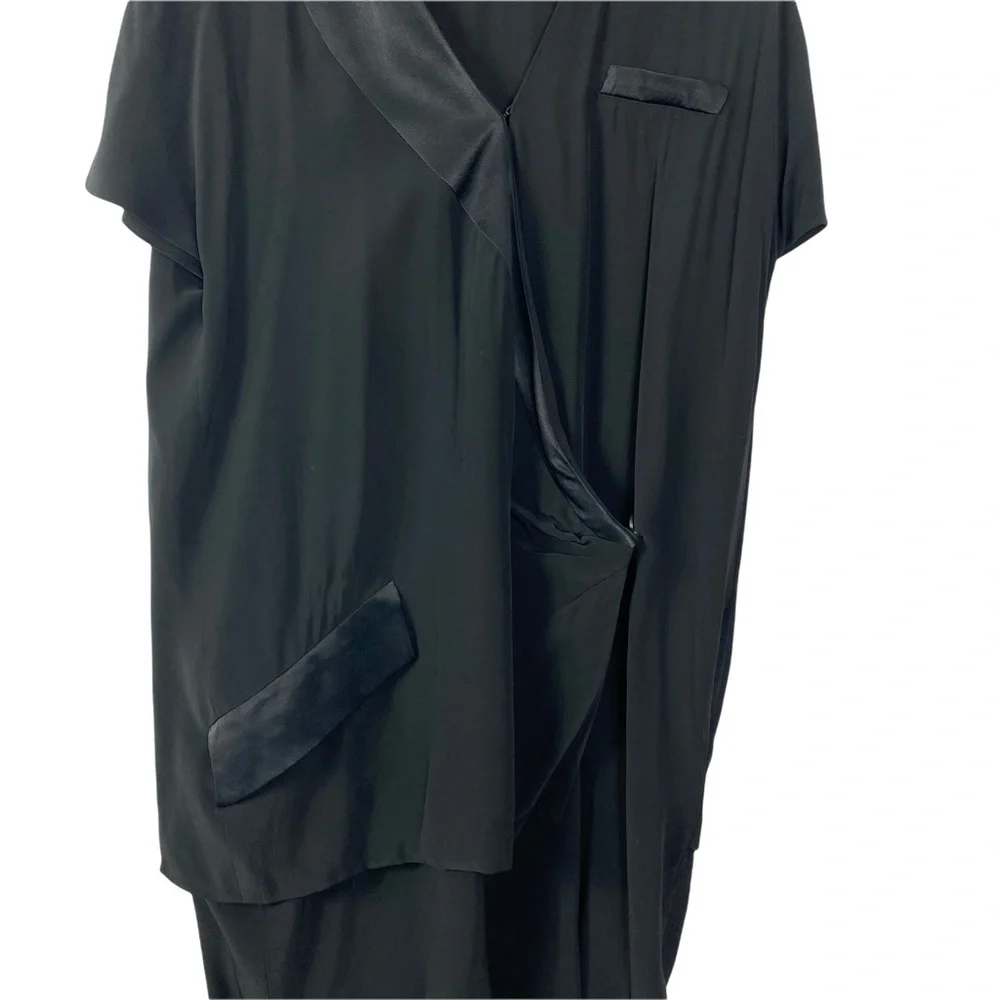 BR Banana republic dress black lagen look dress layered size 12 casual dress - Picture 3 of 11